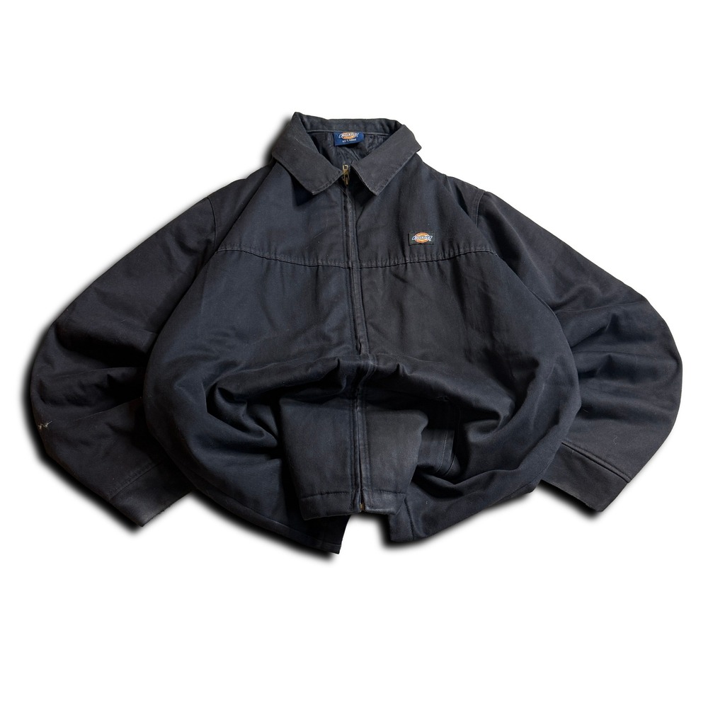 Vintage Dickies Work Jacket Y2K Zip Front Collar Grunge Archive tyle Size Large
